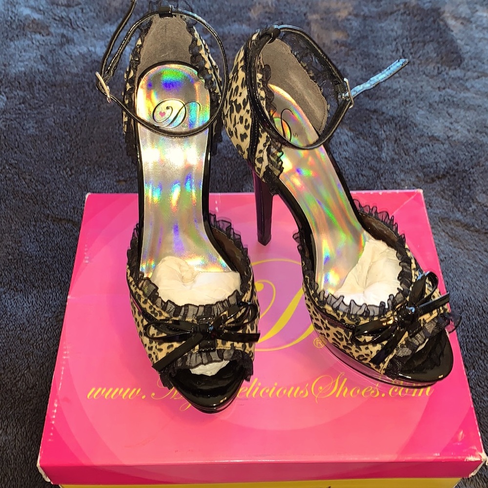 Leopard Open Toe High Heel (platforms)